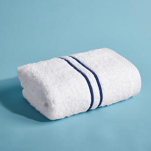 100% Baumwolle weiß Luxus stickerei 2 Linien Handtuch für 5 Sterne Hotel Spa Badezimmer - Product Image 6