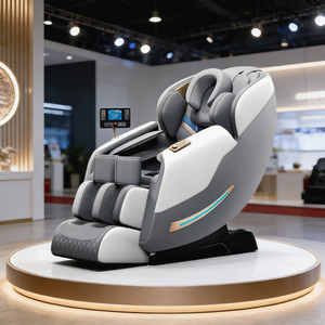 Fauteuil de massage de luxe 4D <span class=keywords><strong>SL</strong></span> Rail Zero Gravity avec compression par airbags pour tout le corps, écran tactile et fonction Bluetooth - Product Image 3
