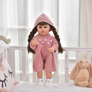 Di alta qualità realistica in <span class=keywords><strong>Silicone</strong></span> morbido da 55cm bambola neonato in vinile ha funzione di conversazione con accessori per vestiti di moda - Product Image 5