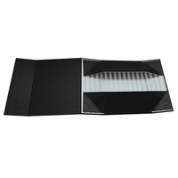 Boîte cadeau noire personnalisée avec logo, marquage en feuille métallique et finition mate pour lunettes et vente en gros de cadeaux