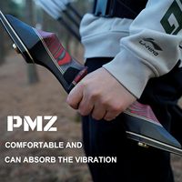 Ensemble d'arc recurve américain PMZ pour le tir et la chasse en plein air, arc et flèches démontables ambidextres portables - Pas cher