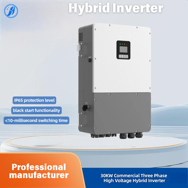 Three-phase High-voltage Commercial 30000w 30kW Hybrid Inverter with 4 MPPTs, US Standard Durable&All-Weather Ready