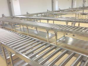 Güçlendirilmemiş SUS304 paslanmaz çelik yerçekimi manuel sarma çubuğu konveyör rulo tablosu - Product Image 5