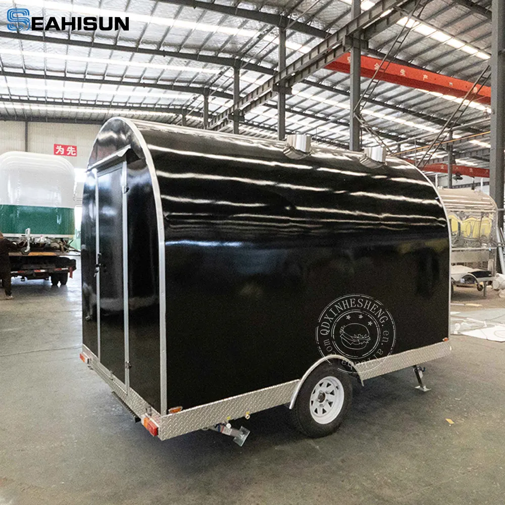 Agent's Discount Mobile Kitchen Food Truck Street Van Trailer Hot Food Cart Catering Food Trailer With with Cupboard Sink