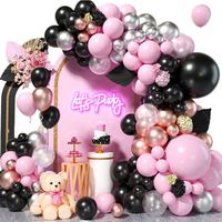 Ballon en latex élégant de 18 pouces, finition mate douce, imprimé en sérigraphie, décoration sophistiquée pour mariage et fête, rempli d'hélium