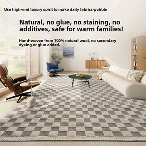 พรมปูพื้นห้องนอนทำมือจากโรงงาน ผ้าปูพื้นห้องนั่งเล่นสุดหรู ผ้าห่ม<span class=keywords><strong>ข้าง</strong></span><span class=keywords><strong>เตียง</strong></span> ไม่ต้องใช้กาว ป้องกันคราบ ชุดพรมปูพื้น<span class=keywords><strong>โต๊ะ</strong></span>กาแฟ - Product Image 2