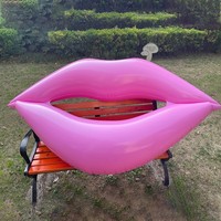 Nouvelle bouée gonflable en PVC rouge pour femmes adultes