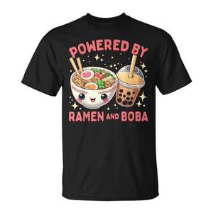 Camiseta con diseño de comida adorable de Ramen y Boba para los amantes del Ramen y del Bubble Tea - Product Image 1