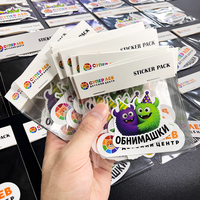 Paquete de Pegatinas de Vinilo Autoadhesivas con Diseños Variados Promocionales, Paquete de Pegatinas Personalizadas Troqueladas