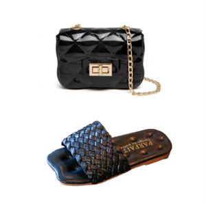 Grosir Indah Sandal Anak-anak Modis untuk Musim Panas Sandal Pantai Datar untuk Anak Perempuan dengan Dompet - Product Image 1