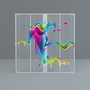 Pantalla LED Transparente para Ventana de Vidrio, Diseño de Pájaro de Origami Colorido, Pantalla Publicitaria de Pared para Interiores, Brillo de 5000 cd, 1080P - Product Image 5
