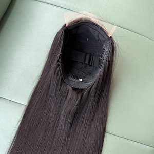 Straight HD Lace Front Closure Wigs 100% Unprocessed Raw Virgin Human Hair Wigs Glueless Wigs Natural Color Factory - Product Image 4