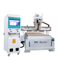 Machine de fraisage CNC Chenmai 1325 avec table à vide et rouleau de pression pour le travail du bois, taille 4x8, 380V, garantie 1 an