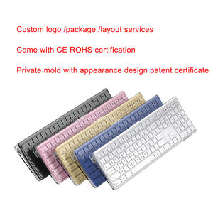 Clavier ergonomique transparent à double mode pour PC, clavier sans fil Bluetooth standard espagnol - Product Image 6