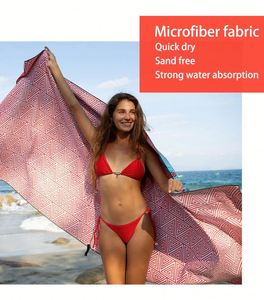 Microfiber Suede Rpet Customized Double-Sided Printed Quick Drying Promotion Towel for Sand Free Beach - Product Image 2