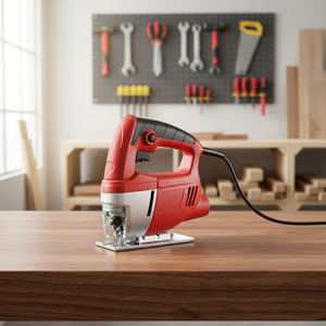 Scie sauteuse électrique Easymore 400W, capacité <span class=keywords><strong>de</strong></span> coupe 55 mm, légère, multifonction, réglable, pour le travail du bois, mini scie sauteuse - Product Image 6
