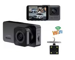 130 ° mở rộng xem giám sát Dash máy ảnh đa hướng 1080P + 480P + 480P Xe máy ảnh Ba kênh video ghi âm kỹ thuật số cam - Product Image 2