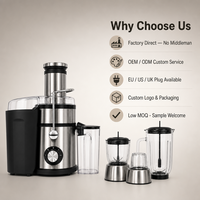 Blender avec moulinette 5-en-1, robot culinaire multifonction 1,5 L 700 W, mixeur pour smoothies, cuisine domestique