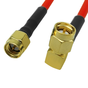 สายโคแอกเชียล RF 150 มม. 50 โอห์ม แบบสูญเสียต่ำ ชุบทอง สายจัมเปอร์สีแดง สำหรับทดสอบเสาอากาศ - Product Image 5