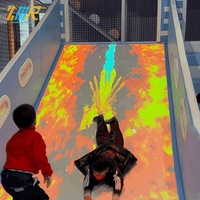 Toboggan interactif de projection pour parc d'attractions, équipement de jeu interactif d'intérieur pour enfants avec projecteur
