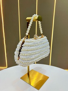 fashion Rhinestones Pearl <b>Wedding</b> <b>Clutch</b> Evening Basg Chain Messenger Bag luxury Designer women's tote bag handbag for women - Product Image 3