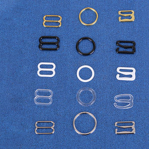 Accesorios de ropa interior de muchos colores y tamaños al por mayor, correa de sujetador de metal recubierta de nailon, anillo de metal deslizante y gancho - Product Image 1