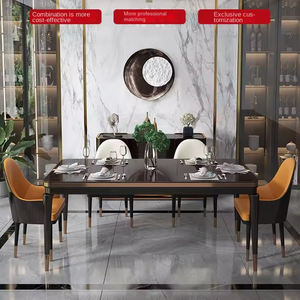 Mobilier <span class=keywords><strong>de</strong></span> salle à manger sur mesure table <span class=keywords><strong>de</strong></span> salle à manger royale blanche <span class=keywords><strong>et</strong></span> dorée chaises <span class=keywords><strong>lot</strong></span> <span class=keywords><strong>de</strong></span> table à manger avec <span class=keywords><strong>6</strong></span> chaises - Product Image 2