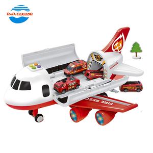แรงเสียดทานเรือบรรทุกเครื่องบินของเล่นเครื่องบินและชุดรถเด็กของเล่นเครื่องบินขนส่งใหม่ของเล่นที่มีแสงและเพลง - Product Image 2