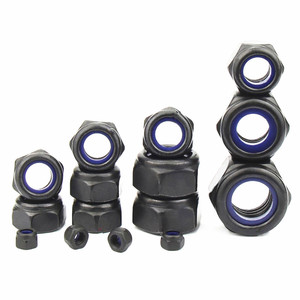 Écrous hexagonaux autobloquants en acier inoxydable 304, acier noir DIN985 Nylon, écrou de blocage <span class=keywords><strong>M2</strong></span> <span class=keywords><strong>M2</strong></span>.5 M3 M4 M5 M6 M8 M10 M12 - Product Image 5