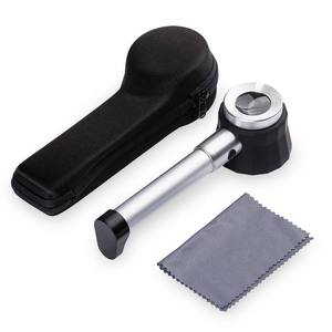 20X Loupe LED de poche en verre optique <span class=keywords><strong>X20</strong></span> Loupe à bijoux <span class=keywords><strong>Miroir</strong></span> <span class=keywords><strong>grossissant</strong></span> avec échelle de lumière et mallette de rangement - Product Image 5