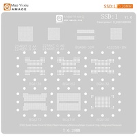 Stensil Amaoe SSD 1/2/3 untuk Memori Flash U Disk Solid State, Stensil BGA 152 132 316 272, Stensil Kontrol Utama 2246 untuk Perbaikan