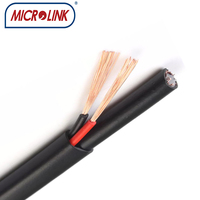Câble coaxial composite rg59 +2c siamois avec gaine en PE PVC 305m par rouleau pour la communication des caméras de vidéosurveillance