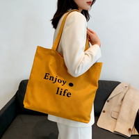 Sac fourre-tout en toile pour femme avec poignée longue, fermeture éclair et motif – Idéal pour les voyages et l'usage quotidien en extérieur – Tailles S/M/L