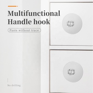 Nhựa kim cương dính móc treo cho cửa, ngăn kéo kéo dính xử lý móc - Product Image 3