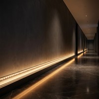 Bande LED flexible pour éclairage mural DC24V 14W/M IP65 étanche 3000K blanc chaud pour façade extérieure