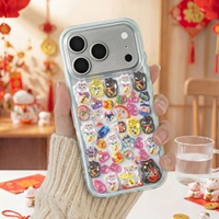 Pegatinas 3D de Cristal Epoxi de Maneki Neko al por Mayor, Pegatinas de Burbuja con Forma de Gato de la Fortuna Japonés para Decoración de Fundas de Teléfono y Álbumes de Recortes