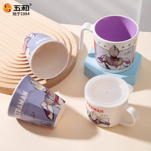 Wuhe Ultraman Children's <b>Mug</b> Cup <b>Melamine</b> Heat Resistant With Handle For Kids Drinking - Product Image 2