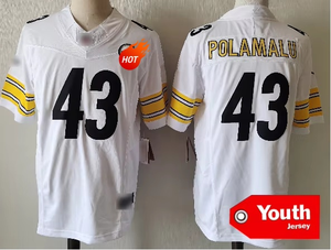 युवा पिट्सबर्ग शहर #90 वाट #43 पोलामालू 4 # मेटाप्लर 8 # रोजर्स अमेरिका ने उच्च गुणवत्ता वाले लघु 100% पॉलिएस्टर फुटबॉल - Product Image 2