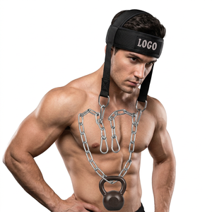Harnais de tête réglable en acier inoxydable robuste de haute qualité pour équipement de gym, soutien du cou pour la musculation - Product Image 1
