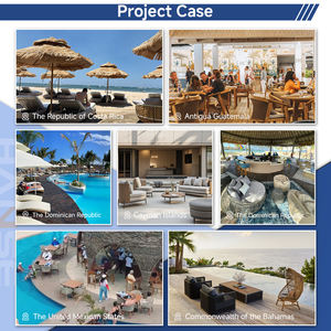 เตียงอาบแดดไม้สักสไตล์อิตาลีหรูหราเฟอร์นิเจอร์กลางแจ้งชายหาดรีสอร์ท - Product Image 4