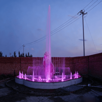 Fuente de Jardín Artística Musical de Acero Inoxidable de Alta Durabilidad y Anticorrosión, Fabricada a Medida para Villas y Paisajes