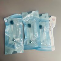 Flacon en verre de 3 ml, flacon cartouche stérile avec bouchon en caoutchouc, couvercle en aluminium, base noire, compatible avec le stylo de beauté, prix d'usine