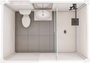 Inodoro y ducha de exterior de cabina de fabricante de contenedores de lujo prefabricados para Parque - Product Image 3