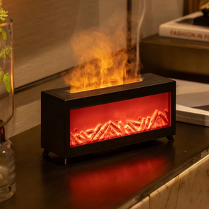 Humidificador de chimenea de llama simulada de 220ML, humidificador de aire de fuego con luz Led de 7 colores, difusor de chimenea 3D con Control remoto - Product Image 3