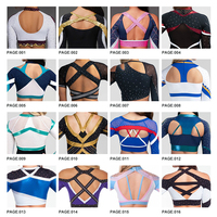 Tops de Animadoras Personalizados con Pedrería, Diseño Libre, Estilo Europeo Americano, Tarjetas de Color Pantone, Unisex, Spandex/Algodón, 3D