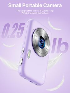 กล้องดิจิตอล 48MP พร้อมหน้าจอ HD 1080P ขนาด 2.4 นิ้ว แบตเตอรี่แบบชาร์จได้ สำหรับการเดินทางและการถ่ายวิดีโอบล็อก กล้องวิดีโอมินิแบบพกพา - Product Image 5