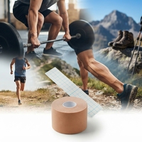 Plester Kinesiologi Profesional Tahan Air Elastis Plester Olahraga Bernapas untuk Stabilitas Sendi Crossfit Gym