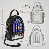 Train fantôme de vampire démoniaque personnalisé Pierre tombale lumineuse Design unique Ita Sac Halloween Itabag Fabricant