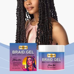 <span class=keywords><strong>Gel</strong></span> <span class=keywords><strong>Coiffant</strong></span> Hoegoa pour Tresses : Nourrissant, Hydratant, Anti-Frisottis, Brillance Intense, Fixation Forte – Soin Capillaire pour Cheveux Normaux - Product Image 2