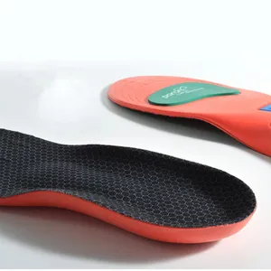 EVA Sports Insoles with Poron Padding Arch Support for Athlete Flat Foot Plantar Fasciitis Orthotic Insoles